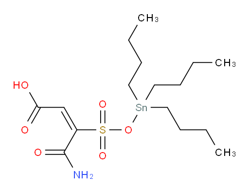 (E)-4-amino-4-oxo-3-(((tributylstannyl)oxy)sulfonyl)but-2-enoic acid