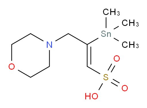 (Z)-3-morpholino-2-(trimethylstannyl)prop-1-ene-1-sulfonic acid