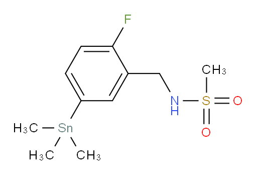 N-(2-fluoro-5-(trimethylstannyl)benzyl)methanesulfonamide