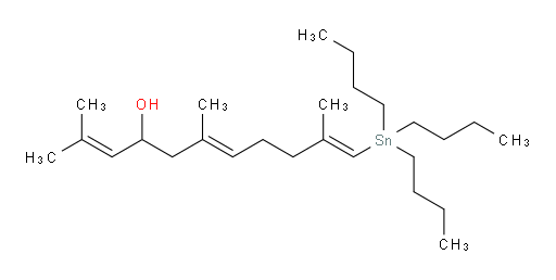 (6E,10E)-2,6,10-trimethyl-11-(tributylstannyl)undeca-2,6,10-trien-4-ol