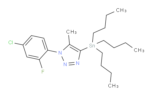 1-(4-chloro-2-fluorophenyl)-5-methyl-4-(tributylstannyl)-1H-1,2,3-triazole