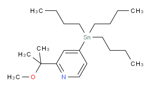 2-(2-methoxypropan-2-yl)-4-(tributylstannyl)pyridine