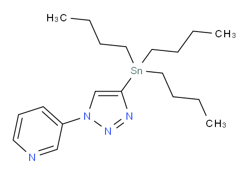 3-(4-(tributylstannyl)-1H-1,2,3-triazol-1-yl)pyridine