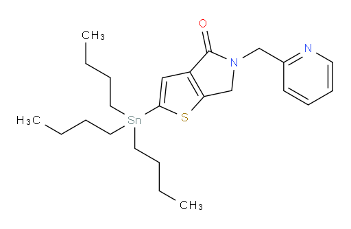 5-(pyridin-2-ylmethyl)-2-(tributylstannyl)-5,6-dihydro-4H-thieno[2,3-c]pyrrol-4-one