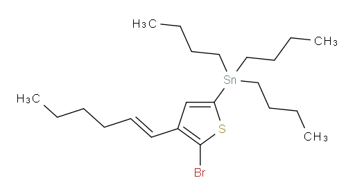 (E)-(5-bromo-4-(hex-1-en-1-yl)thiophen-2-yl)tributylstannane