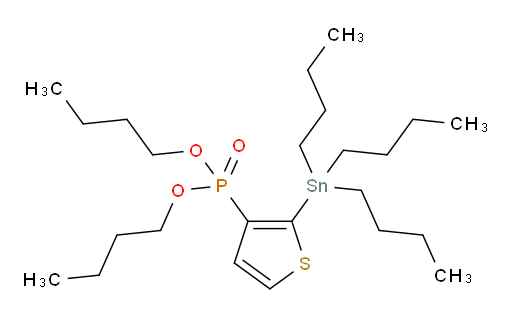 dibutyl (2-(tributylstannyl)thiophen-3-yl)phosphonate