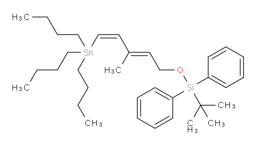 tert-butyl(((2E,4Z)-3-methyl-5-(tributylstannyl)penta-2,4-dien-1-yl)oxy)diphenylsilane