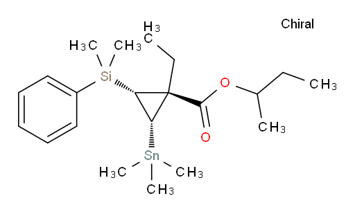 (1R,2R,3S)-sec-butyl 2-(dimethyl(phenyl)silyl)-1-ethyl-3-(trimethylstannyl)cyclopropanecarboxylate