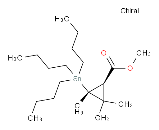 (1R,3R)-methyl 2,2,3-trimethyl-3-(tributylstannyl)cyclopropanecarboxylate