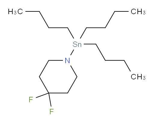 4,4-difluoro-1-(tributylstannyl)piperidine