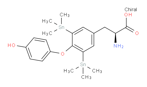 (S)-2-amino-3-(4-(4-hydroxyphenoxy)-3,5-bis(trimethylstannyl)phenyl)propanoic acid