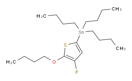 (5-butoxy-4-fluorothiophen-2-yl)tributylstannane