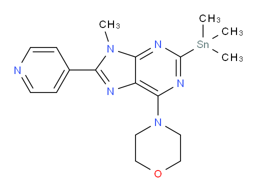 4-(9-methyl-8-(pyridin-4-yl)-2-(trimethylstannyl)-9H-purin-6-yl)morpholine