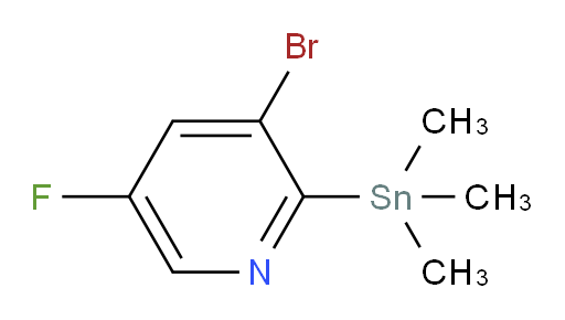3-bromo-5-fluoro-2-(trimethylstannyl)pyridine