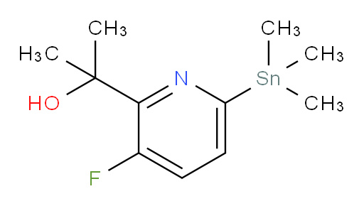 2-(3-fluoro-6-(trimethylstannyl)pyridin-2-yl)propan-2-ol