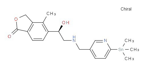 (R)-5-(1-hydroxy-2-(((6-(trimethylstannyl)pyridin-3-yl)methyl)amino)ethyl)-4-methylisobenzofuran-1(3H)-one