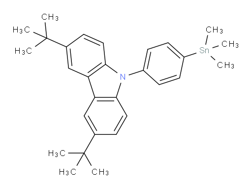 3,6-di-tert-butyl-9-(4-(trimethylstannyl)phenyl)-9H-carbazole