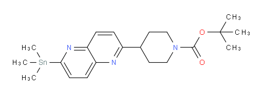 tert-butyl 4-(6-(trimethylstannyl)-1,5-naphthyridin-2-yl)piperidine-1-carboxylate