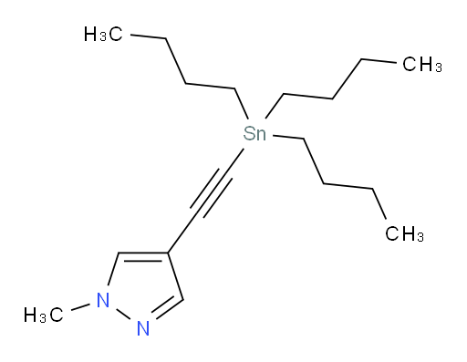 1-methyl-4-((tributylstannyl)ethynyl)-1H-pyrazole