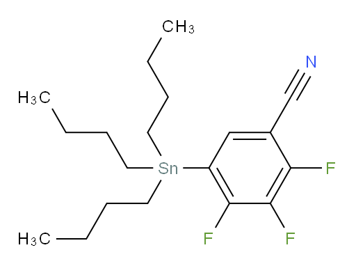 2,3,4-trifluoro-5-(tributylstannyl)benzonitrile