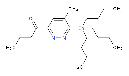 1-(5-methyl-6-(tributylstannyl)pyridazin-3-yl)butan-1-one