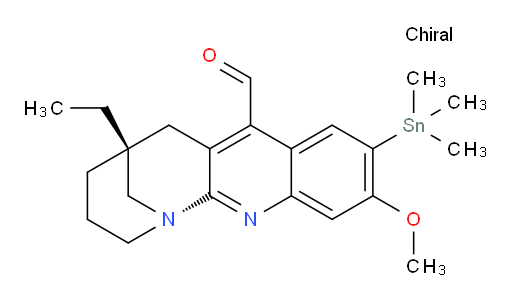 (1R,5R)-5-ethyl-10-methoxy-9-(trimethylstannyl)-3,4,5,6-tetrahydro-2H-1,5-methanoazocino[2,3-b]quinoline-7-carbaldehyde