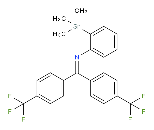 N-(bis(4-(trifluoromethyl)phenyl)methylene)-2-(trimethylstannyl)aniline