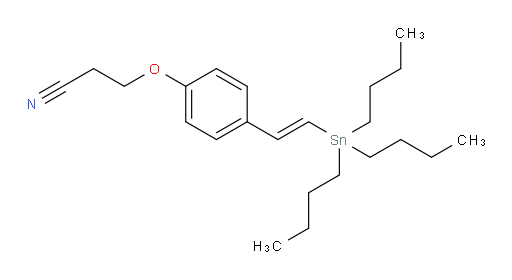(E)-3-(4-(2-(tributylstannyl)vinyl)phenoxy)propanenitrile