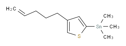 trimethyl(4-(pent-4-en-1-yl)thiophen-2-yl)stannane