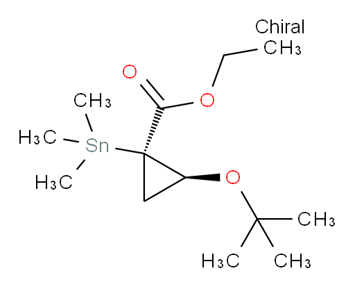 (1R,2S)-ethyl 2-(tert-butoxy)-1-(trimethylstannyl)cyclopropanecarboxylate