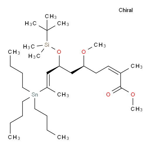 (2Z,5S,7S,8E)-methyl 7-((tert-butyldimethylsilyl)oxy)-5-methoxy-2-methyl-9-(tributylstannyl)deca-2,8-dienoate