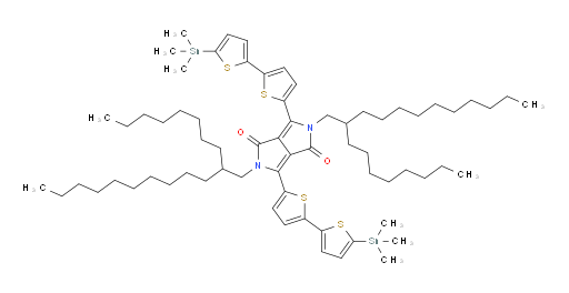 2,5-bis(2-octyldodecyl)-3,6-bis(5'-(trimethylstannyl)-[2,2'-bithiophen]-5-yl)pyrrolo[3,4-c]pyrrole-1,4(2H,5H)-dione