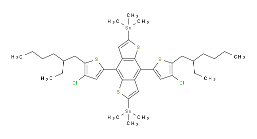 (4,8-bis(4-chloro-5-(2-ethylhexyl)thiophen-2-yl)benzo[1,2-b:4,5-b']dithiophene-2,6-diyl)bis(trimethylstannane)