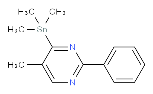 5-methyl-2-phenyl-4-(trimethylstannyl)pyrimidine