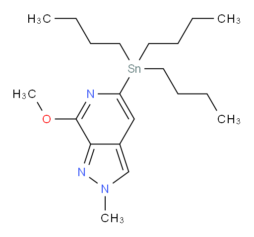 7-methoxy-2-methyl-5-(tributylstannyl)-2H-pyrazolo[3,4-c]pyridine