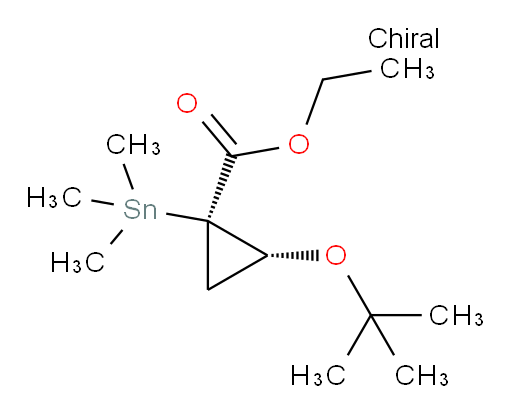 (1R,2R)-ethyl 2-(tert-butoxy)-1-(trimethylstannyl)cyclopropanecarboxylate