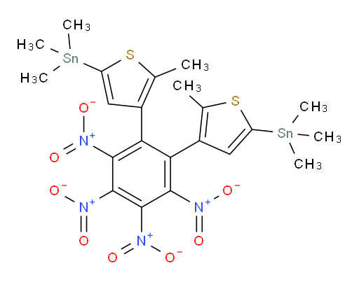 (4,4'-(3,4,5,6-tetranitro-1,2-phenylene)bis(5-methylthiophene-4,2-diyl))bis(trimethylstannane)
