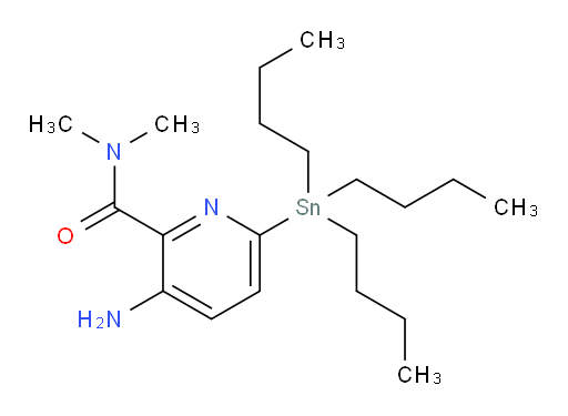 3-amino-N,N-dimethyl-6-(tributylstannyl)picolinamide