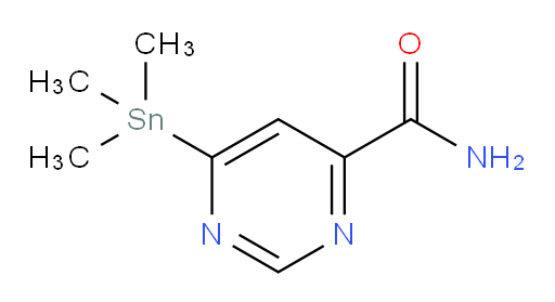 6-(trimethylstannyl)pyrimidine-4-carboxamide