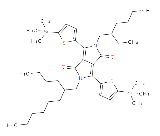 2-(2-butyloctyl)-5-(2-ethylhexyl)-3,6-bis(5-(trimethylstannyl)thiophen-2-yl)pyrrolo[3,4-c]pyrrole-1,4(2H,5H)-dione