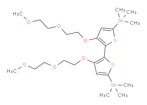 (3,3'-bis(2-(2-methoxyethoxy)ethoxy)-[2,2'-bithiophene]-5,5'-diyl)bis(trimethylstannane)
