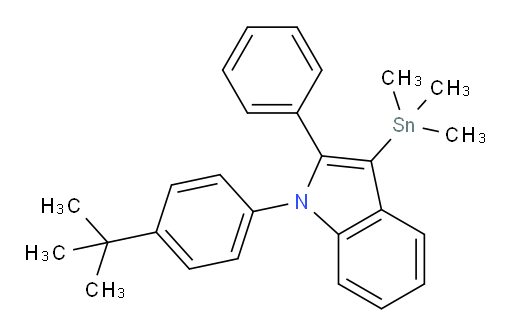 1-(4-(tert-butyl)phenyl)-2-phenyl-3-(trimethylstannyl)-1H-indole