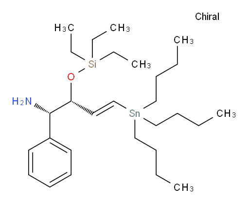 (1S,2R,E)-1-phenyl-4-(tributylstannyl)-2-((triethylsilyl)oxy)but-3-en-1-amine