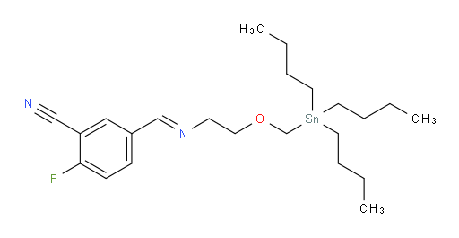 (E)-2-fluoro-5-(((2-((tributylstannyl)methoxy)ethyl)imino)methyl)benzonitrile