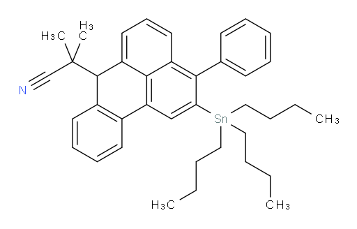 2-methyl-2-(3-phenyl-2-(tributylstannyl)-7H-benzo[de]anthracen-7-yl)propanenitrile