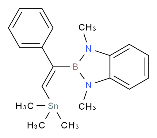 (E)-1,3-dimethyl-2-(1-phenyl-2-(trimethylstannyl)vinyl)-2,3-dihydro-1H-benzo[d][1,3,2]diazaborole