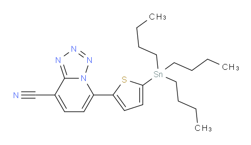 5-(5-(tributylstannyl)thiophen-2-yl)tetrazolo[1,5-a]pyridine-8-carbonitrile