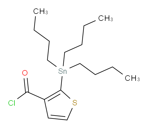 2-(tributylstannyl)thiophene-3-carbonyl chloride