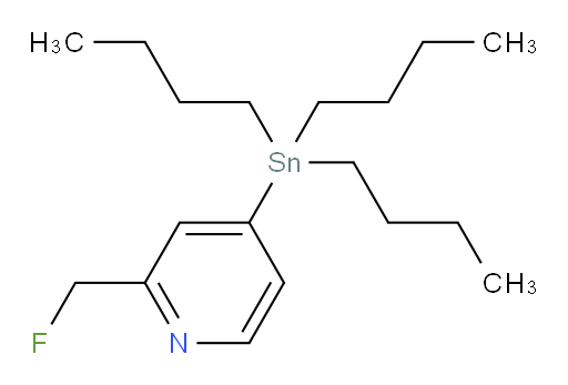 2-(fluoromethyl)-4-(tributylstannyl)pyridine