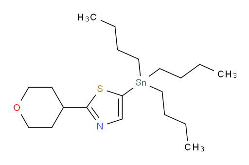 2-(tetrahydro-2H-pyran-4-yl)-5-(tributylstannyl)thiazole